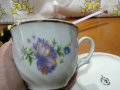Стар български порцелан чаша за чай, снимка 2