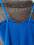синя елегантна рокля с презрамки регулируеми, снимка 10