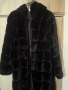 Пухено дълго черно яке , снимка 2