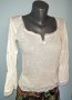 Декорирана блуза "Zara" / памучна маркова блуза с дантела, снимка 3