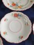 Старинни порцеланови барокови чинии с червен кант  -Schumann - Бавария , снимка 4