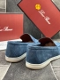 Loro Piana Мъжки Сини Обувки Естествена Кожа Лоро Пиана Код E829, снимка 4