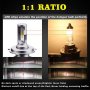 Комплект LED Лед Диодни Крушки за фар F32 Mini Automat, H4 H/L 50W - 10800Lm 6000K Cool White, снимка 8