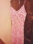 Нежна лятна розова рокля на цветя, снимка 1