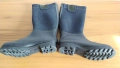 Нови ботуши с каучукова подметка и крачоли от дънкова материя - деним, снимка 14