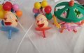 Цирк Клоун Въртележка Лунапарк балони пластмасови фигурки топери украса за торта декор играчки 