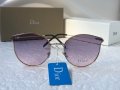 DIOR 2021 слънчеви очила тип котка UV 400 защита с лого, снимка 3