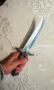 Рядък Голям Турски Османски Ислямски Кинжал Нож Ятаган  , снимка 5