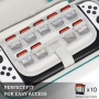 Нов калъф Nintendo Switch кейс с твърда защита и 10 слота за карти, снимка 5