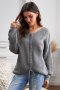 Дамски пуловер в сиво, снимка 2