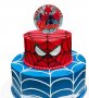 happy birthday Спайдърмен Spiderman пластмасов топер украса табела за торта рожден ден, снимка 2