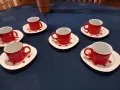 Сервиз за кафе в червено, снимка 4