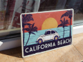 Метална табела кола Volkswagen Калифорния плаж изгрев залез, снимка 2