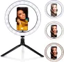 Grundig Selfie Ring Light на статив – ринг лампа с поставка  за смартфон и статив , снимка 5