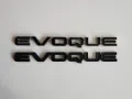 Черна емблема надпис EVOQUE за Range Rover  , снимка 1