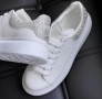 Дамски Сникърси Alexander McQueen - Цвят Бяло с Камъчета, снимка 1