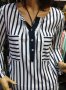 Нова дамска моряшка риза тип туника на тъмносиньо и бяло райе, снимка 9