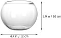 Кръгла стъклена ваза за цветя, микро терариум, купа за златни рибки, 12х12 см 2 бр. , снимка 2