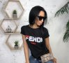 Дамска тениска FENDI принт. Всички размери, снимка 3