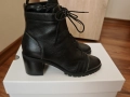 Черни боти от естествена кожа , снимка 3