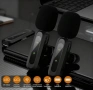 Нови Безжични двойни лавалиер микрофони 2 броя с приемник USB-C Lightning, снимка 6