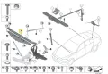 BMW F10 F11 F06 F12 F13 метална основа над радиатори , снимка 5