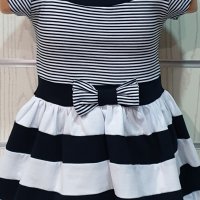 Нова детска моряшка рокличка с панделка от 1 годинка до 6 години, снимка 2 - Детски рокли и поли - 29040382