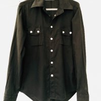 Модерна черна риза TERRANOVA, снимка 3 - Ризи - 26665842