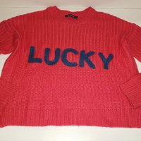 Пуловер Terranova Lucky оранжев цвят – S размер, снимка 2 - Блузи с дълъг ръкав и пуловери - 35532307