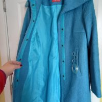 Синьо палто, снимка 3 - Палта, манта - 32410991