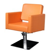 Фризьорски стол М970 - кафяв, черен, червен или оранжев, снимка 4 - Фризьорски столове - 37424161