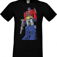 Мъжка тениска Transformers Optimus Prime 01,Анимация,игра,Празник,Повод, снимка 2 - Тениски - 37977431