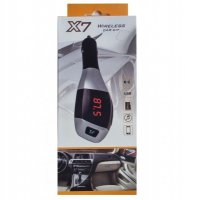 Трансмитер с дистанционно Bluetooth FM Wireless Car Kit X7 , снимка 2 - Аксесоари и консумативи - 26694533