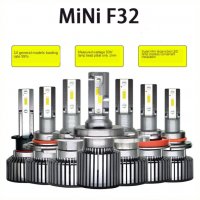 LED крушки за фарове R9 F32 mini H8,Н9,Н11 /50W-6000K-CANBUS , снимка 10 - Аксесоари и консумативи - 39013785