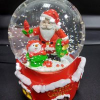 Коледно преспапие с Дядо Коледа, снимка 7 - Декорация за дома - 43195013