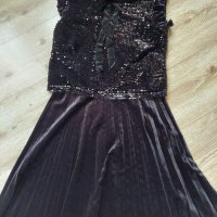 Елегантна черна рокля , снимка 1 - Рокли - 43225801