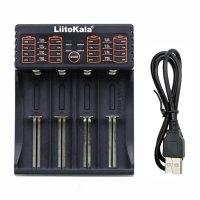 Liitokala Lii-402 Универсално зарядно за 4 батерии, снимка 4 - Друга електроника - 43031483
