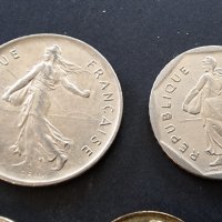 Монети. Франция.Френски франк . 7 бройки., снимка 9 - Нумизматика и бонистика - 36597811