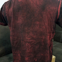 Мъжка тениска AFFLICTION Standard Series (стандартна серия) Burgundy Red Distressed Lava Wash S Smal, снимка 4 - Тениски - 25983043