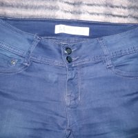 Дамски дънки син тюркоаз размер М, снимка 5 - Дънки - 28322568
