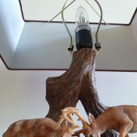 Арт лампа настолна лампа Al agnew Deer Art, снимка 3 - Настолни лампи - 27700092