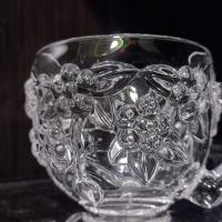 Кристален сет Walther Glas, Karmen. 
5 чаши за чай/кафе и купичка, снимка 4 - Чаши - 44852774
