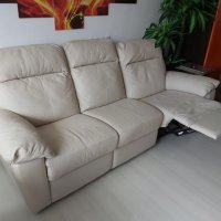 Троен или двоен kожен диван с релакс функция, снимка 4 - Дивани и мека мебел - 43506261