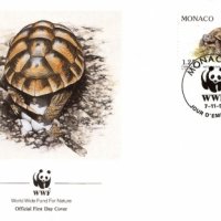 Монако 1991 - 4 броя FDC Комплектна серия - WWF, снимка 4 - Филателия - 38656196