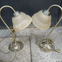 две настолни лампи в стил арт деко, снимка 1 - Настолни лампи - 37508553