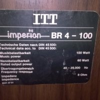 itt imperion br-4-100 100w/8ohm-внос швеицария, снимка 16 - Тонколони - 26245906