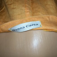 Donna Carla XXL- 100%  лен- Асиметричен Топ/ туника / потник в оранжево , снимка 9 - Корсети, бюстиета, топове - 40847217