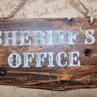 Декоративна табелка Sheriff`s Office, снимка 7 - Декорация за дома - 39087020