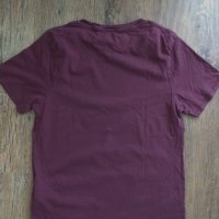 Levi's Burgundy Crew Neck Logo T-Shirt - страхотна мъжка тениска, снимка 10 - Тениски - 33634651
