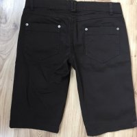 Дамски бермуди ZARA, size38, 97%памук 3% еластан, кафяви, много запазени, като нови, снимка 3 - Къси панталони и бермуди - 29018448